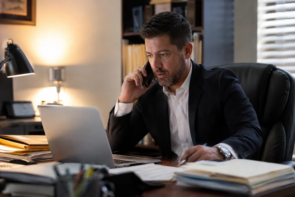 Client Speaking With Professional Bail Bondsman