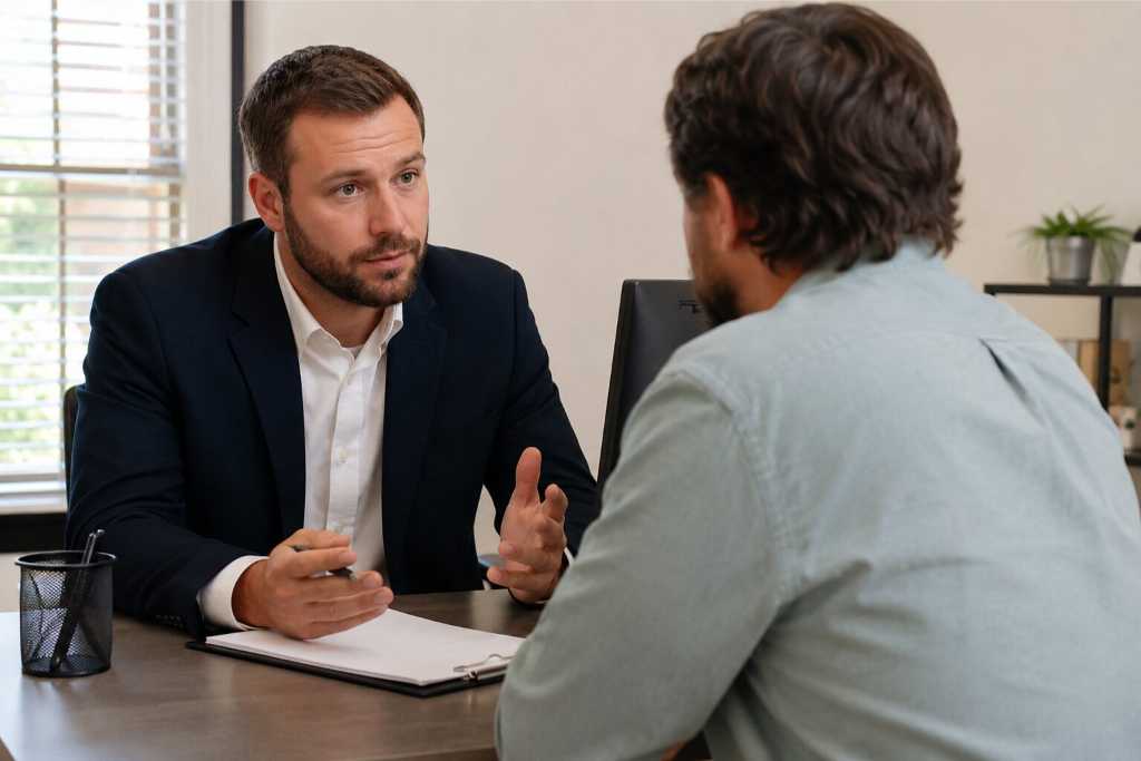 Bail Bondsman Explaining Bond Process