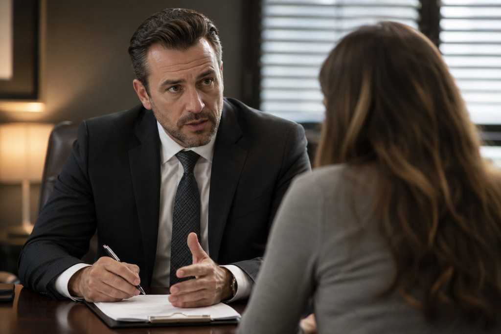 Bail Bondsman Providing Client Guidance