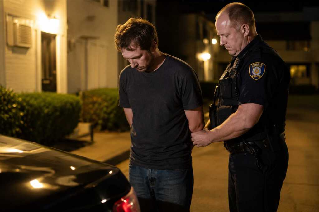 Law Enforcement Making An Arrest