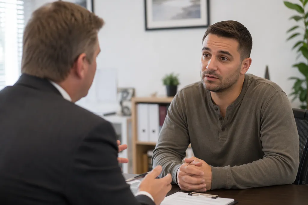 Professional Bail Bonds Office Discussion